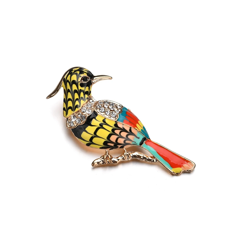 2019 New Toucan Bird Brooches Colorful Enamel Rhinestone Crystal For Women Trend Pelican Brooch Pins Jewelry Accessory | Украшения и