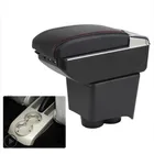 Для старого поло 9N9N3 02-09 Vivo 10-двухслойный автомобильный подлокотник держатель чашки центральная консоль коробка для хранения лоток кожа