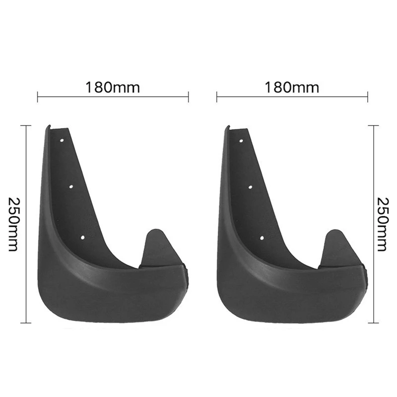 

4Pcs Car Accessories Universal Front Rear Mud Flap Flaps Splash Guard Mudguards Fit Most Vehicles With 8 Screws