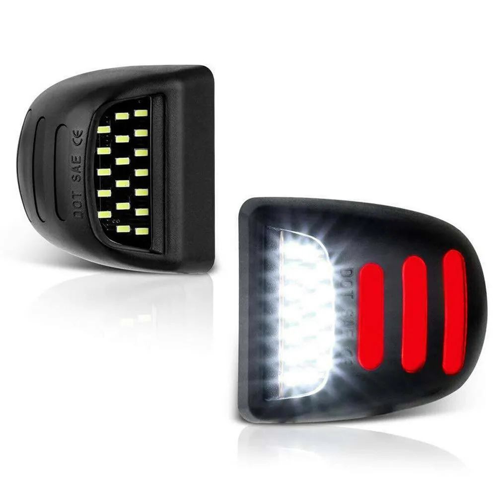 

2pcs/set LED License Plate Light Red DRL Tube For Chevrolet Avalanche 2002-2013 5*4.5*3.3cm Car Lights