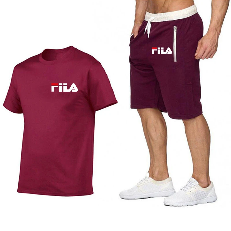 Ropa Deportiva de ocio para hombre костюм с принтом letras для correr camiseta y pantalones 2 piказа moda verano |Мужские