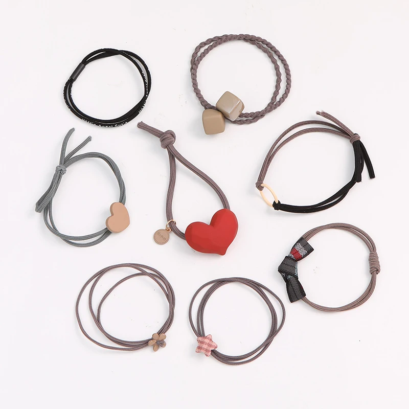 

Резинка для волос в Корейском стиле Женская, 8 шт./компл., резинки с завязками