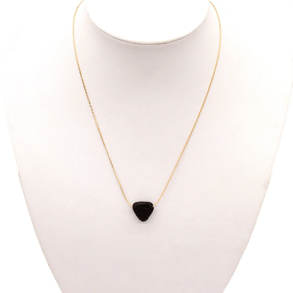 2019 Модное Длинное Ожерелье с кулоном в виде черного сердца женское золотое