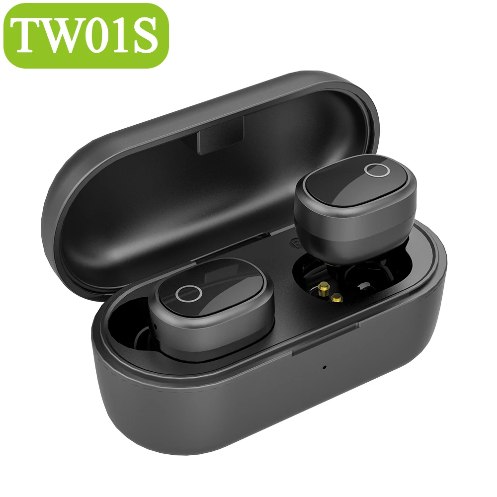 TW01S Black.. AUSDOM TW01S беспроводные наушники Bluetooth V5.0 TWS стерео CVC шумоподавление гарнитура с микрофоном Bluetooth наушники - Цвет: TW01S Black..