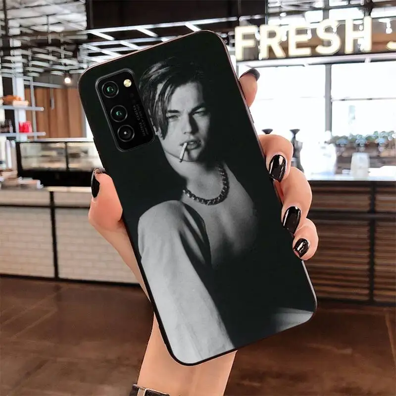 

Leonardo DiCaprio young Super Star black Phone Case Hull for Samsung S20 plus Ultra S6 S7 edge S8 S9 plus S10 5G lite 2020