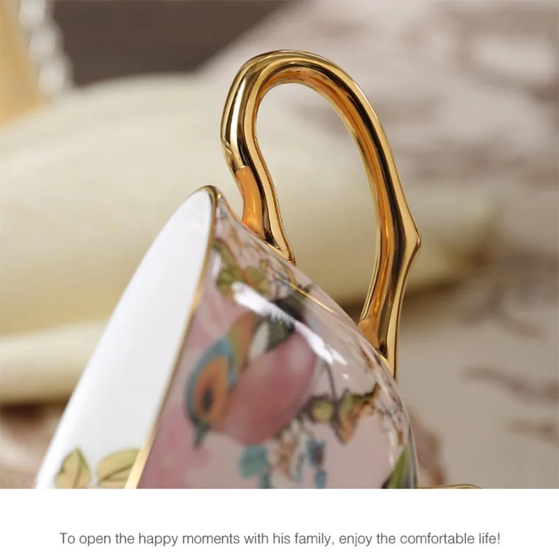 Керамическая чашка для кофе 1 комплект теплый Королевский роскошный костяной