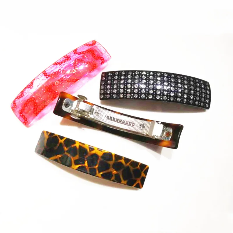 2020 французские толстые заколки для волос модные ручной работы из ацетата Стразы