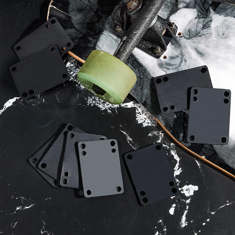 Популярно 10 шт 3 мм Скейтборд Riser амортизаторы Лонгборд подъем колодки скейтборд