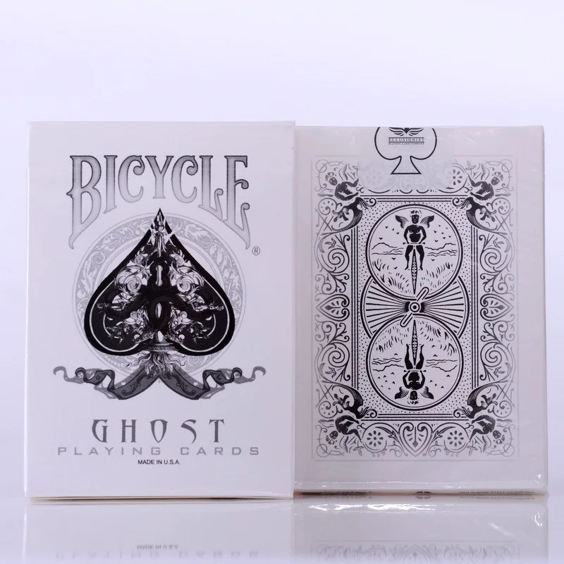 

1pcs Ellusionist Bicycle White Ghost Deck Magic Cards Playing Card Poker Close Up Stage Magic Tricks for Professional Magician