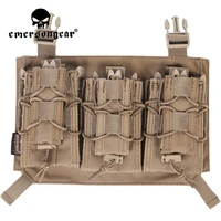 emersongear pistol m4 mag pouch magazine storage bag fast clip panel for apc plate carrier tactical vest airsoft shooting cb