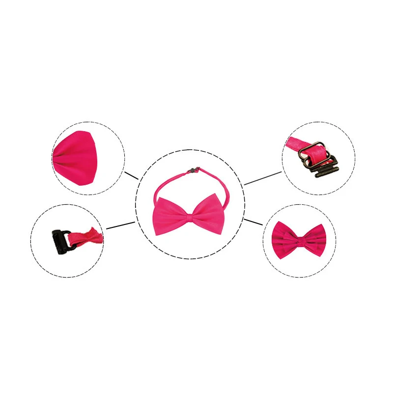 

Kawaii Pet Dog Cat Necklace Adjustable Strap for Cat Collar Dogs Accessories Pet Dog Bow Tie Puppy Bow Ties Dog Pet Supplies*