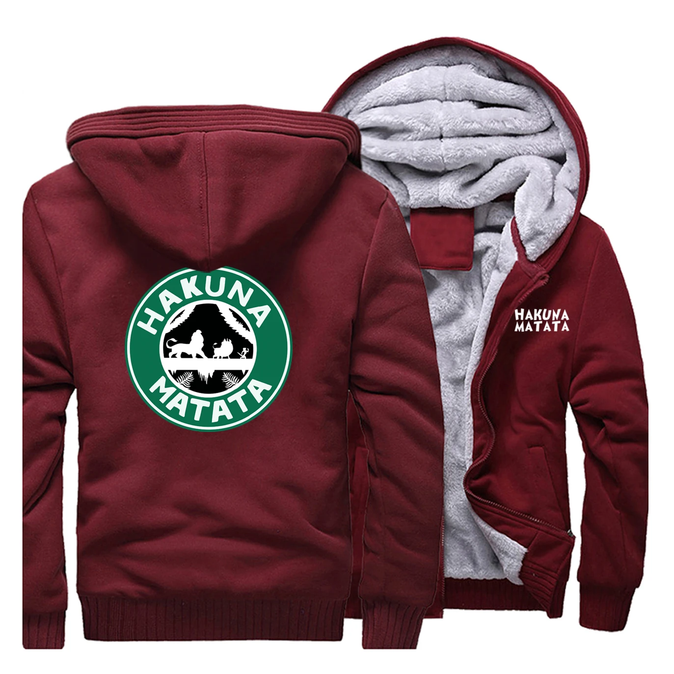 Мужская Флисовая зимняя куртка с изображением короля льва теплые мужские куртки