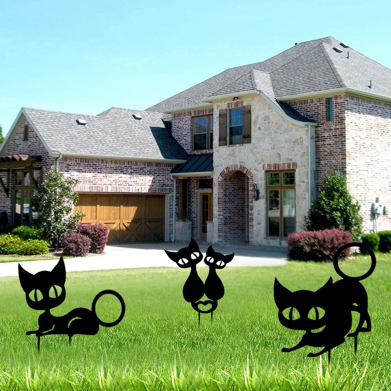 

Декоративные садовые статуи для кошек и дворов, металлический декор для кошек и дворов, уличное украшение для сада