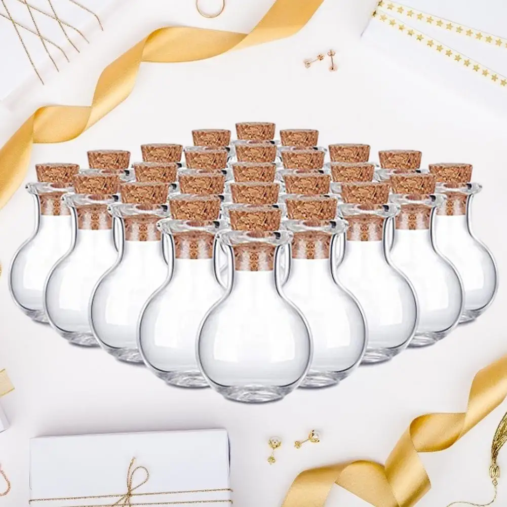 

10PCS Mini Clear Glass Bottles With Corks Lightweight Easy To Carry For Wedding Birthday Gifts For Your Friends Or Family