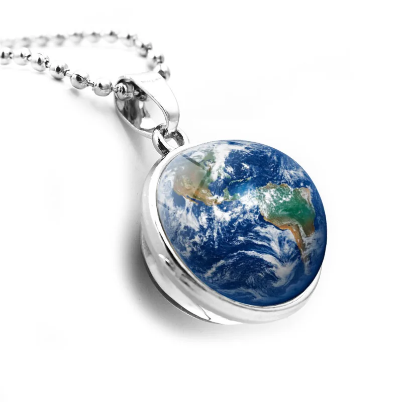 Мужское двухстороннее ожерелье с подвеской в виде стеклянного шара | Украшения и