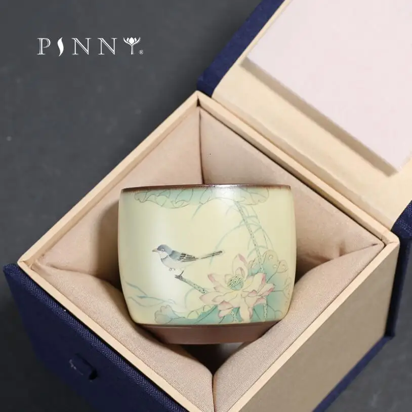 PINNY 75 мл изысканная ручная роспись птица чайная чашка традиционная китайская