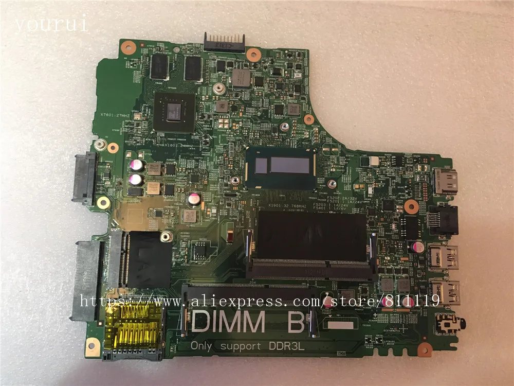 

yourui CN-08RVFX 08RVFX 8RVFX mainboard For Dell 3437 5437 Laptopmotherboard with i3-4010u 100% Tested ok