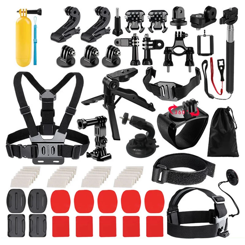 

Gopro Accessories Set 62 in 1Suitable For Gopro Hero9 SJCAM a8 XiaoYi 4K DJI action/pocket Sports Camera Accessories combination