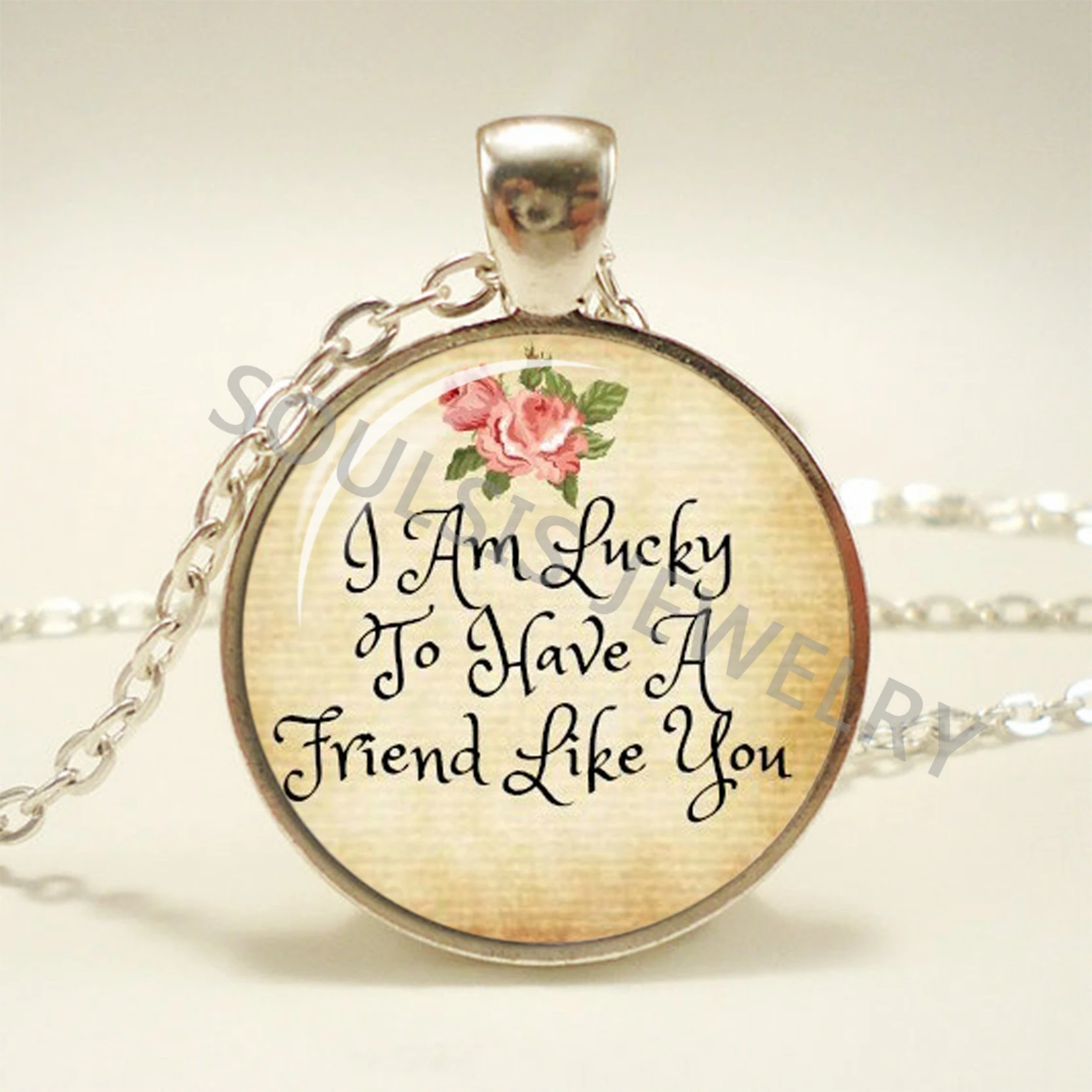 Всегда и мой друг навсегда ожерелье с цитатой тема стеклянный купол кулон