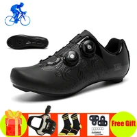 road cycling sneakers breathable self locking racing women road bike bicycle shoes add spd sl pedals athletic men road shoes