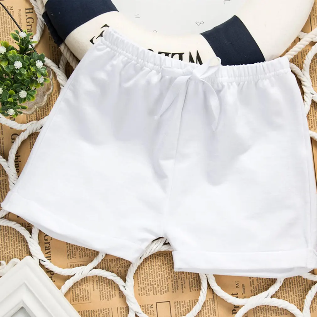 

New Korean Casual Comfortable Children's Clothing Fashion Baby Boy Baby Girl Shorts Solid Color Cotton Pocket Sports Shorts