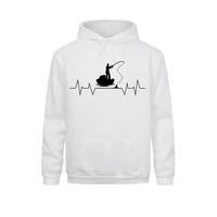 new fishing heartbeat pullover hoodie plus size fashion adult oversized hoodie hipster streetwear mens sweater drop ship