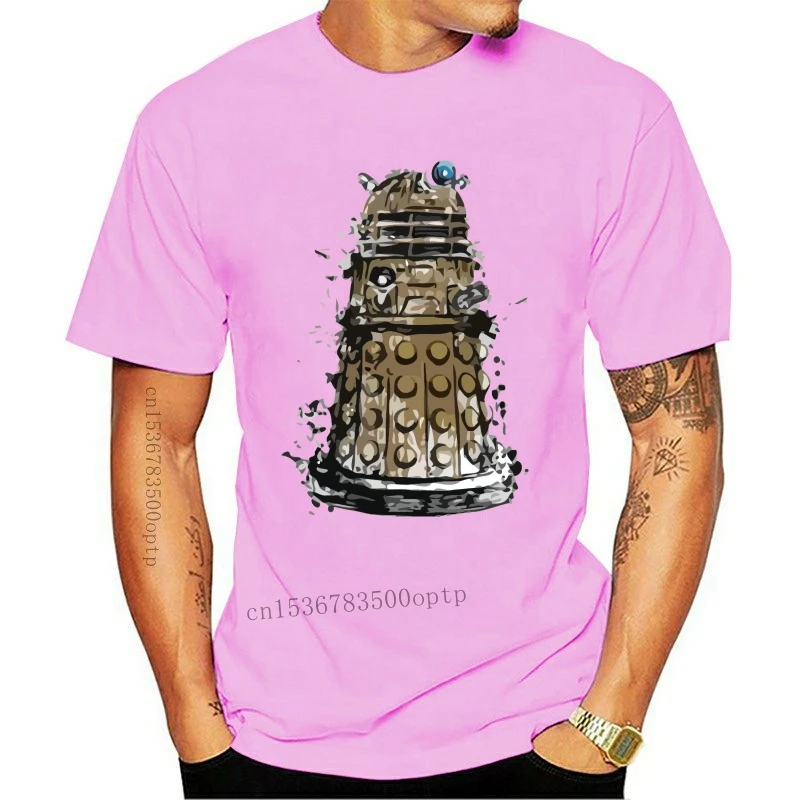 

Летние модные забавные мужские футболки с доктором кто, новинка 2021, футболки с коротким рукавом, Daleks Exterminate Doctor Who, мужские футболки, Прямая п...