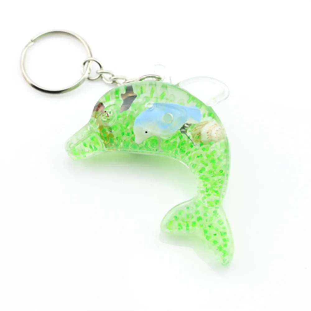 Креативный пластиковый Дельфин kechain дешевый плавающий брелок с морским животным
