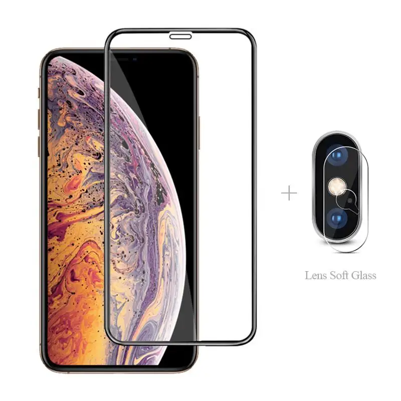 

Full Cover Tempered Glass + Camera Protector For Apple Iphone 11 Pro Max Xs X Se 2020 8 Plus 7 11Pro Protective Film