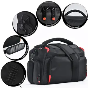 hot professional dslr waterproof digital camera shoulder bag video case for sony lens canon nikon pouch cameras backpack free global shipping