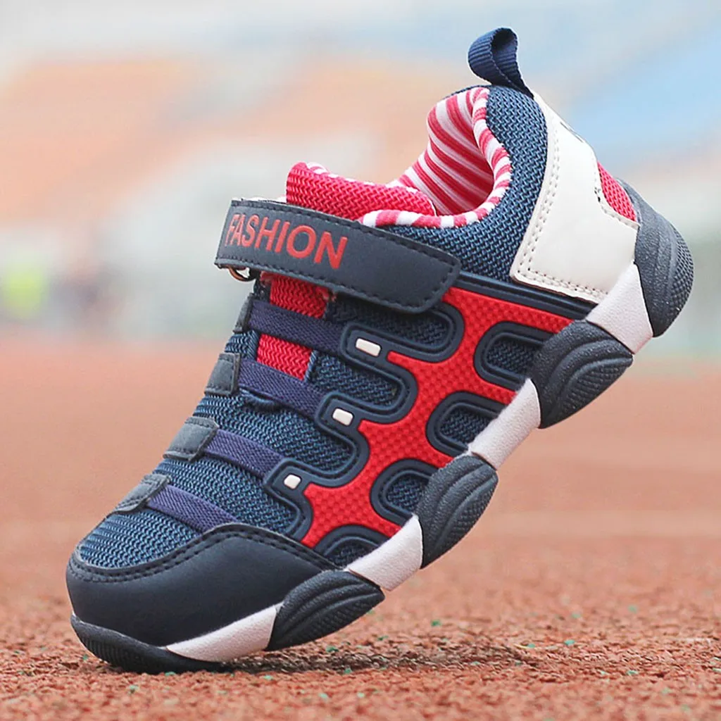 Модные кроссовки для мальчиков и девочек теплые сетчатые разных цветов зимы