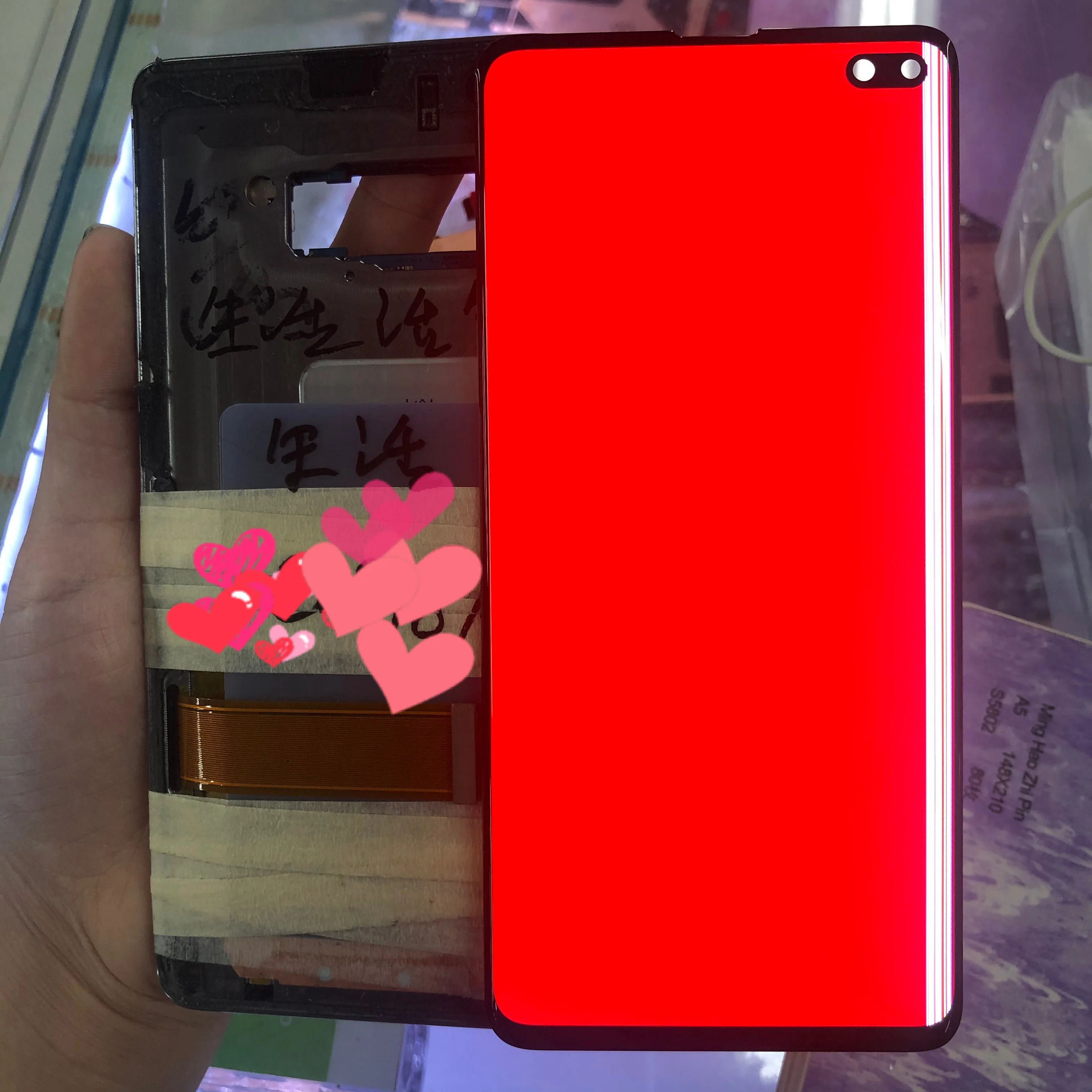 Для Samsung Note 10 ЖК дисплей сенсорный Note10 + для Plus ленточный мобильный телефон