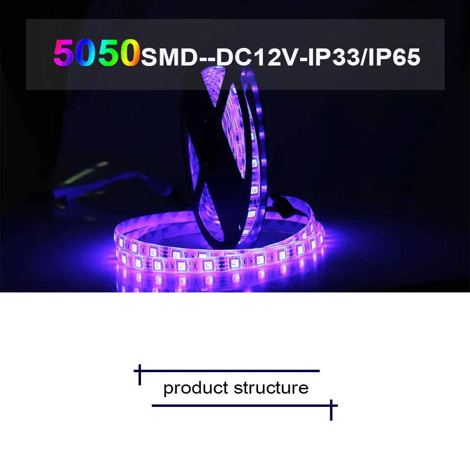 5050 RGB 12 В Светодиодная лента светильник водонепроницаемый кухонный под шкаф светодиодный светильник ing шкаф для спальни ТВ задний светильник Bajada De Cama