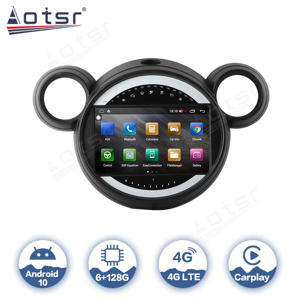 Автомагнитола для BMW Mini 2010-2016 Android 10 мультимедийный видеоплеер автомобильная