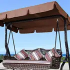 3-х местный навес, водонепроницаемое кресло-качели, тент от солнца, сменная крыша для кемпинга, Садовые принадлежности, тканевый солнцезащитный козырек