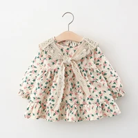 2021 spring newborn baby girl clothes floral long sleeve dress for toddler girl baby clothing outfits casual loose dresses dress