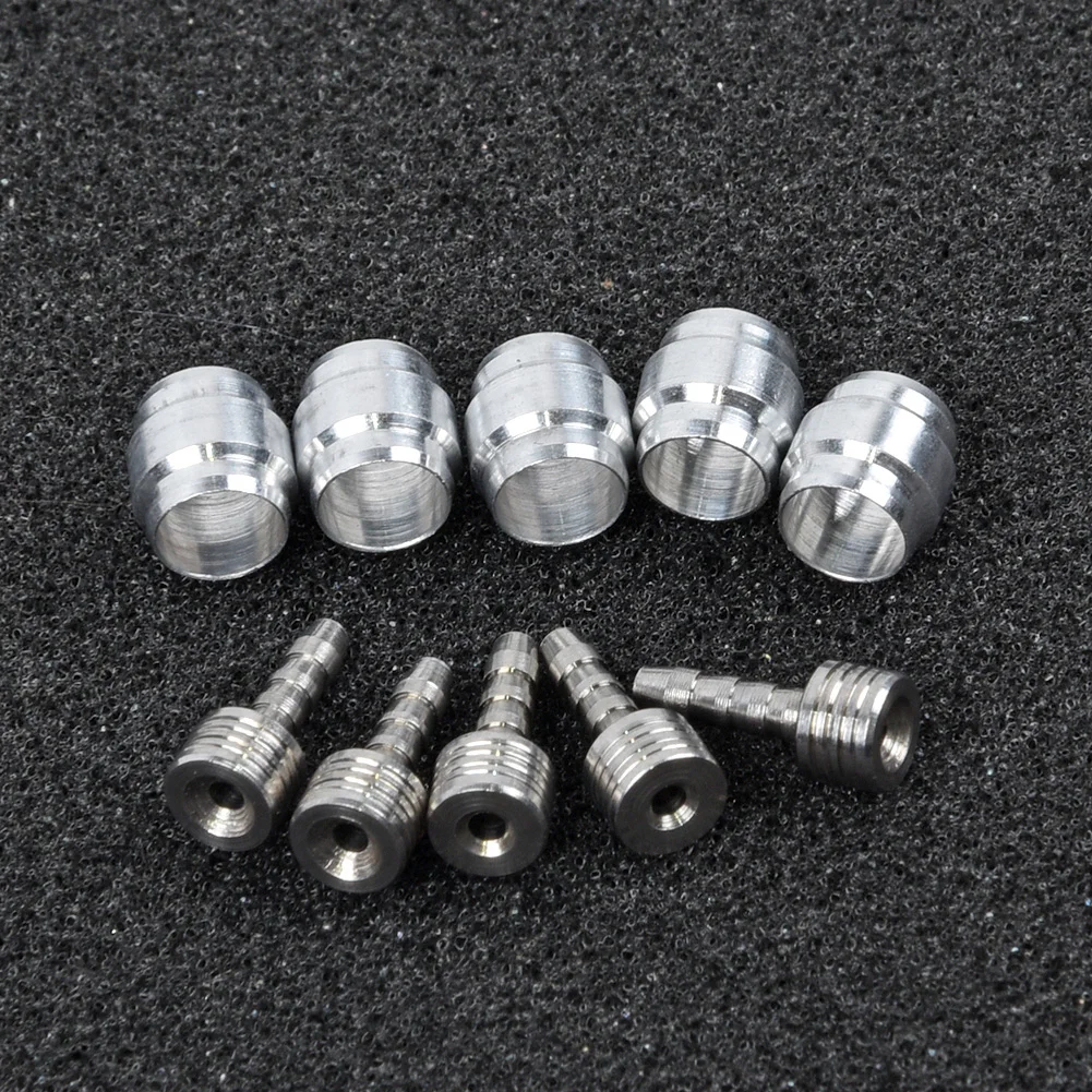 

5 Sets Bicycle Bike Olive Connecting Inserts For AVID SRAM Hydraulic Brake Hose Aluminum Alloy + Stainless Steel Bicycle Parts