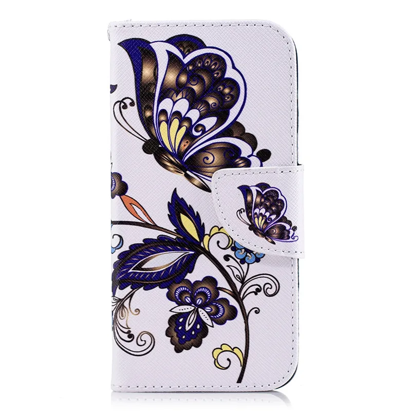 White Butterfly Чехол-накладка с милой пандой для Apple iphone XS X XR 11 Pro Max 6 6S 7 8 Plus 5 5S кожаный чехол-кошелек D07Z - Цвет: White Butterfly