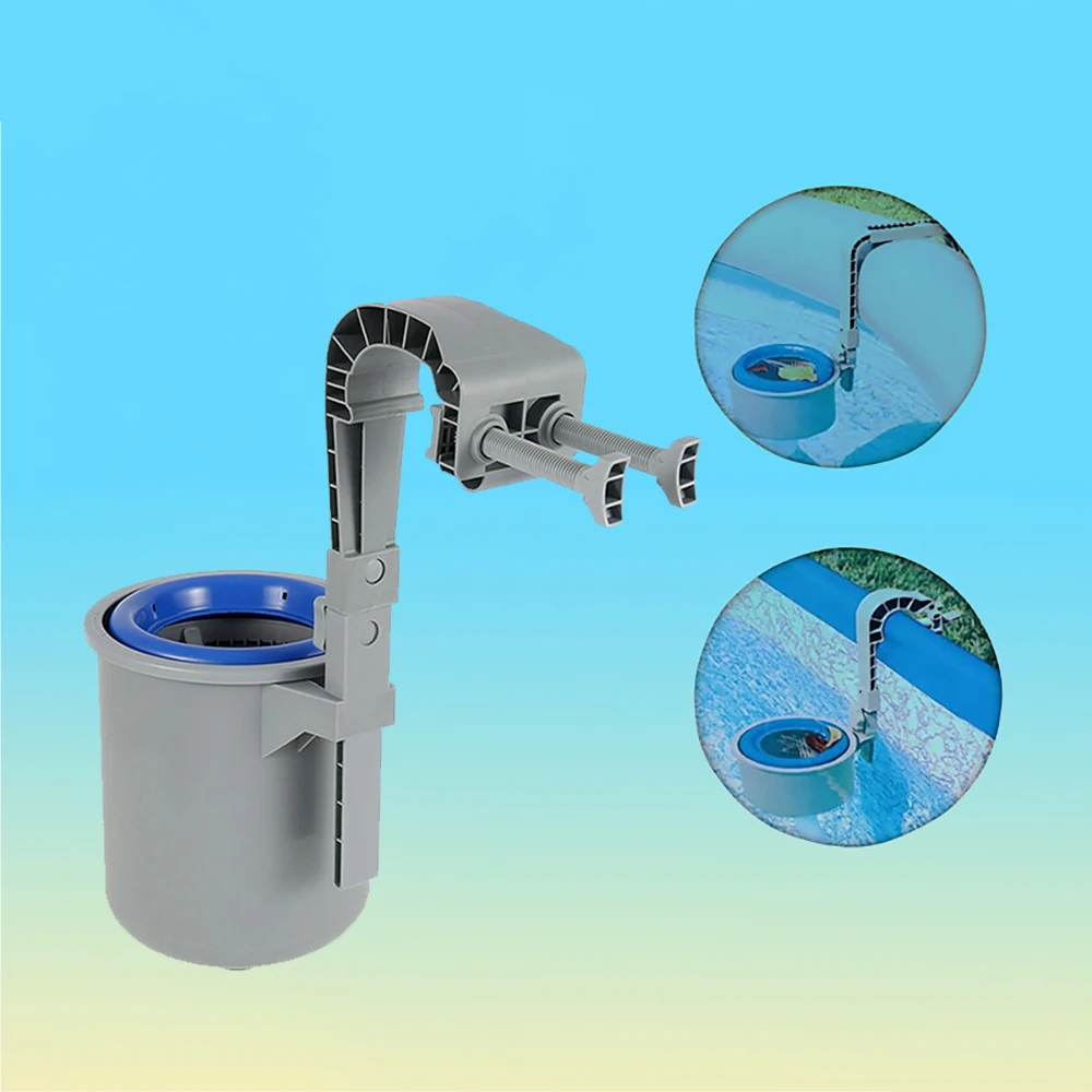 

Pool Surface Skimmer Wall Mount Swimming Pool Filter Automatic Skimm Clean Leaves Absorb Debris Pool Clenaing Tool For Practical