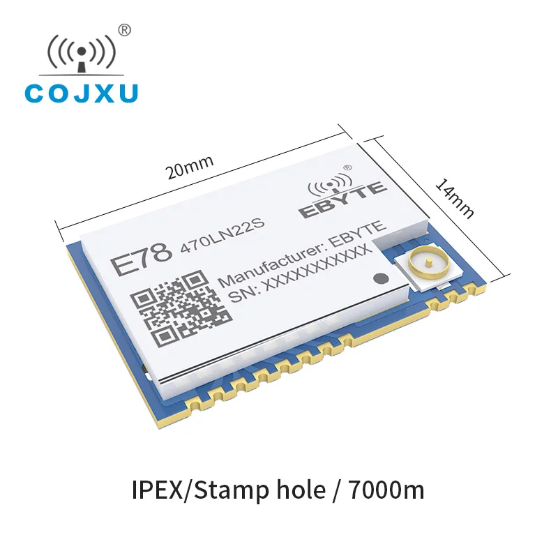 LoRaWAN модуль SX1262 ASR6501 LoRa TCXO разброс спектра ebyte E78-470LN22S LoRaWAN Llong расстояние связь низкая мощность модуль