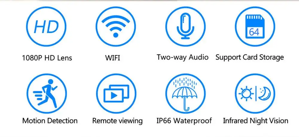 Wifi Camera Wireless NVR Surveillance-Kit Cctv-System Video-Security Outdoor SD Card Two Way Audio System 1080P 7" Touch Screen