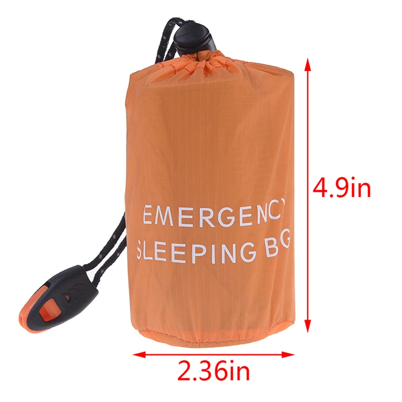 

New Emergency Sleeping Bag Emergency First Aid Sleeping Bag PE Aluminum Film Tent For Outdoor Camping and Hiking Sun Protection