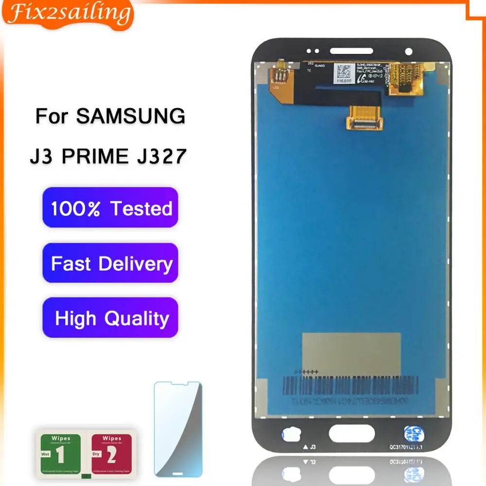 Super AMOLED экран 5 0 дюйма для SAMSUNG Galaxy J3 prime 2017 Emerge J327 ЖК дисплей сенсорный дигитайзер в