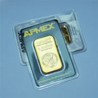 1 oz apmex gold bar high quality gold plated apmex bullion non magnetic hot selling business gift collectible wholesale