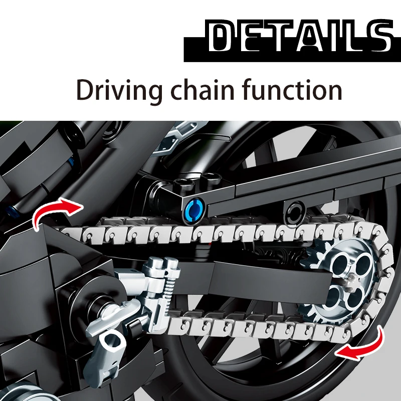 

City Off-road Motorbike vehicle Model Building Blocks High-tech Creator Racing Car Motorcycle Educational Toys For Kids Gifts