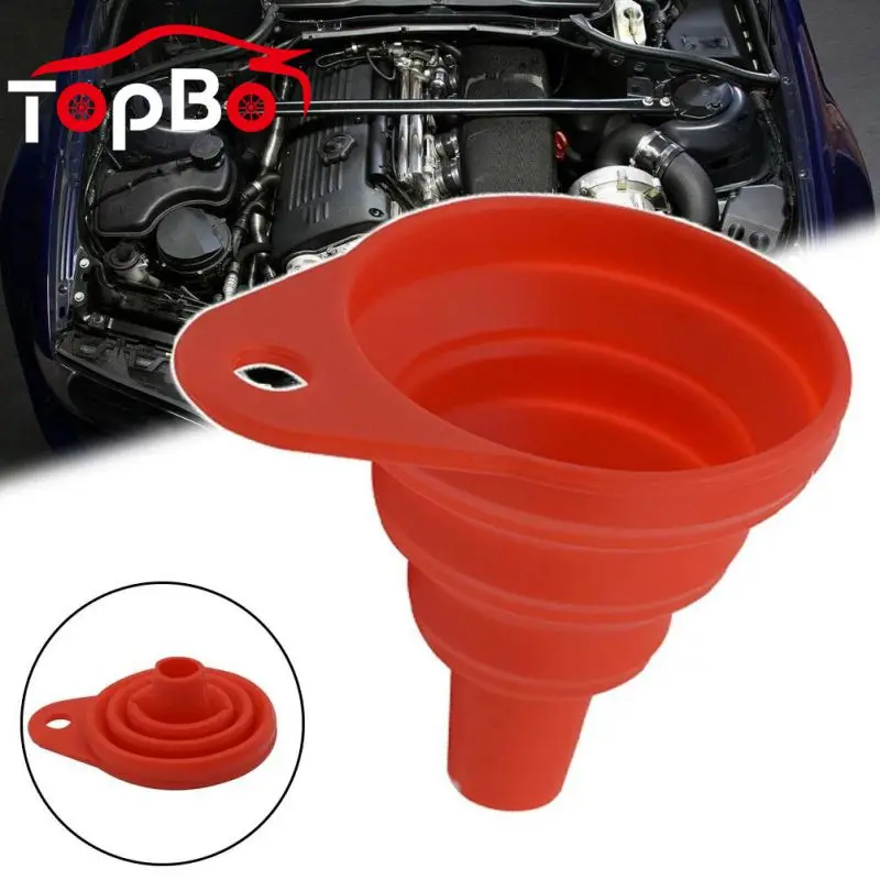 

Collapsible Silicone Engine Funnel Gasoline Oil Fuel Petrol Diesel Liquid Supply Moto Car Auto Convenient Carrying Tools