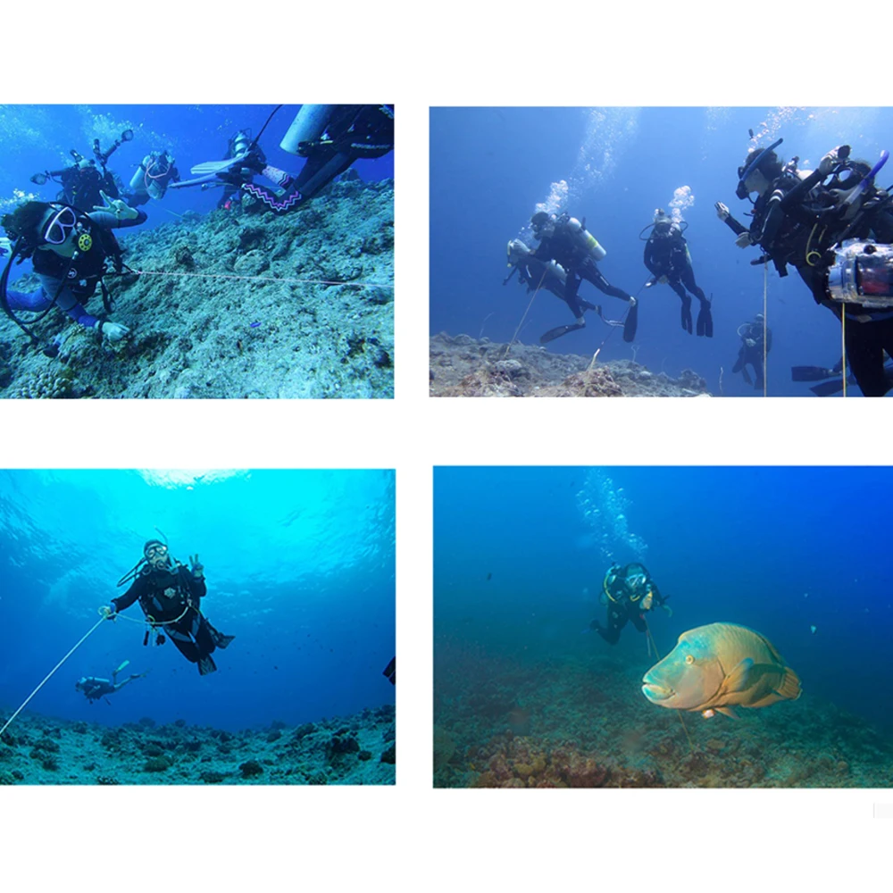 Дайвинг дрейф рифовый крюк со спиральной катушкой шнурок для diver BCD подводная фотография аксессуар поток крюк безопасности веревка