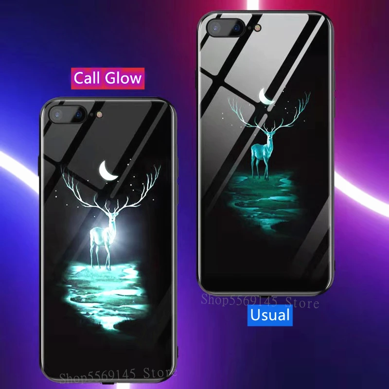 Чехол-накладка для iPhone 12 Pro Max 10 XS 11 7 8 6 6S Plus X XR с подсветкой звонков | Мобильные