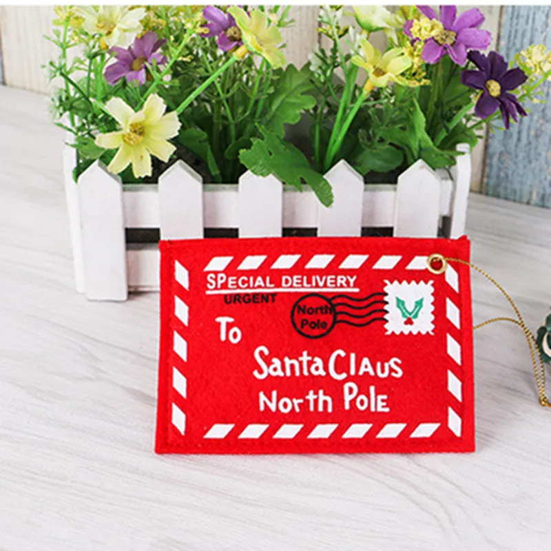 5 шт. рождественские поделки конверты мешки для конфет украшения новогодней елки