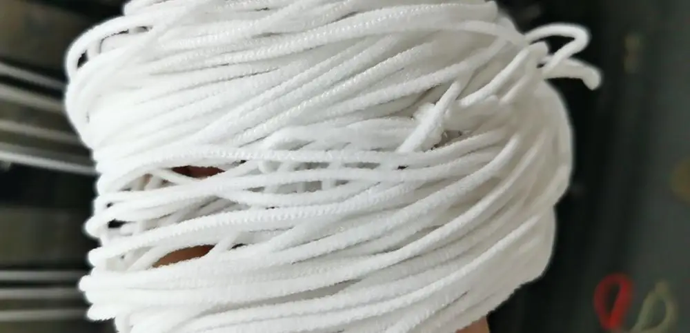 100m/1000m Round/Flat Elastic Band Rubber 3mm Elasticity Strap Face Mask Rope for | Дом и сад